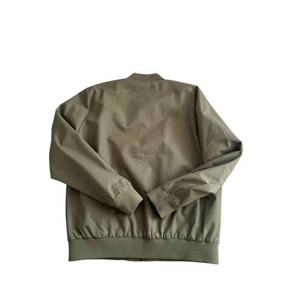 TOPMAN Men's Olive Green Bomber Jacket Size Large - Picture 2 of 6